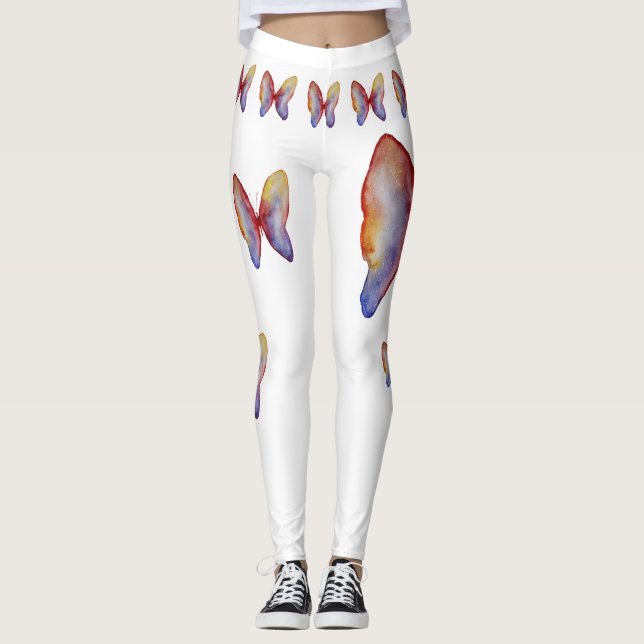 Leggings Papillons papillon Aquarelle Leggings, M (Devant)