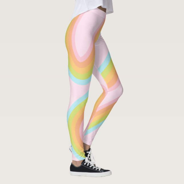 Leggings Pâque arc-en-ciel pastel (Droite)