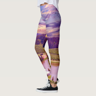Leggings Paradis de coucher du soleil d'établissement