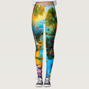 Leggings Paradis tropical