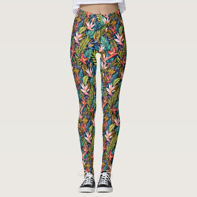 Leggings Paradis tropical (Devant)