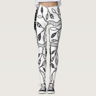 Leggings Parcelles réfrigérées : Motif animal mignon.