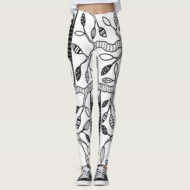 Leggings Parcelles réfrigérées : Motif animal mignon. (Devant)