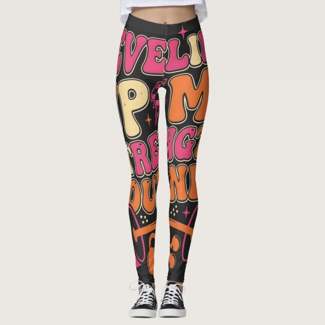 Leggings Parcours de Progression de Force | Croissance Fitn (Devant)