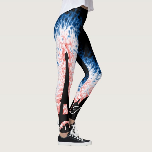 Leggings Paris France Silhouette (Droite)