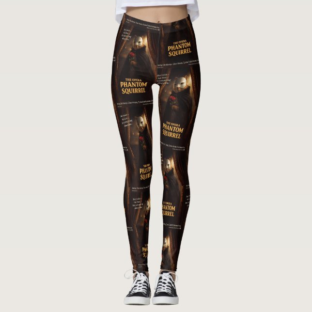 Leggings Parodie de l'Opéra Fantôme Écureuil (Devant)