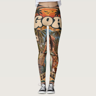 Leggings Parra Road — Fille à vélo, route côtière emblémati