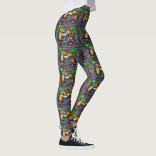 Leggings Parrot Beach Party