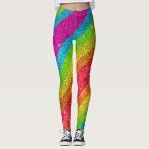 Leggings Parties scintillant arc-en-ciel Drapeau Gay pride 
