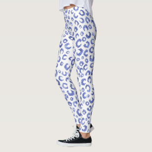 Leggings Parties scintillant bleu blanc Poster de animal l