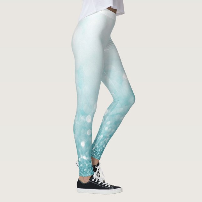 Leggings Parties scintillant Bleu clair Sparkle Faux (Droite)
