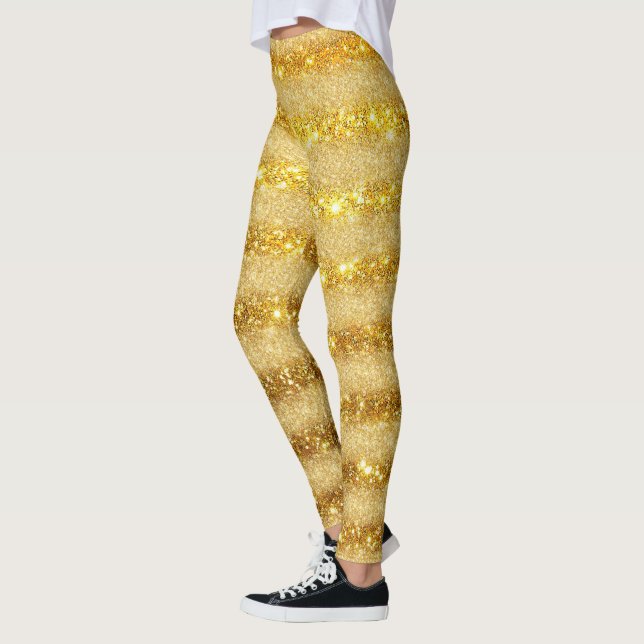 Leggings Parties scintillant cadeau populaire Gold de luxe (Gauche)