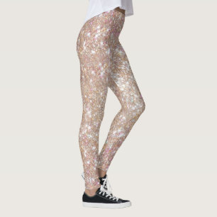 Leggings Parties scintillant de Champagne élégante