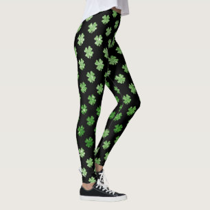 Leggings Parties scintillant de la Saint-Patrick pour femme
