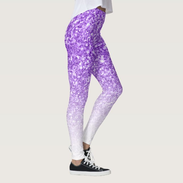 Leggings Parties scintillant de lavande (Droite)