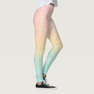 Leggings Parties scintillant de Monnaie d'or rose Ombre Des