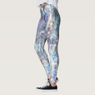 Leggings Parties scintillant d'étincelle holographique