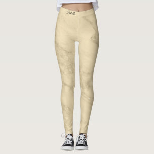 Leggings Parties scintillant d'or de champagne de luxe Marb
