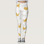 Leggings Parties scintillant d'or Unicorn Motif Girly Yoga<br><div class="desc">Design de mode Unicorn pour les filles et les femmes. "Les rêves sont le terrain de jeu des licornes." Unicorne - Symbole de magie,  miracles,  pureté,  innocence,  enchantement et sagesse.</div>