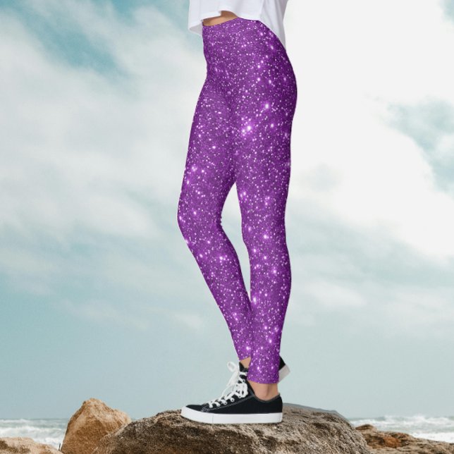 Leggings Parties scintillant élégante moderne violet monoch (Créateur téléchargé)