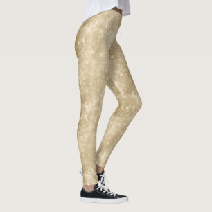 Leggings Parties scintillant et Motif brillant Gold ID671