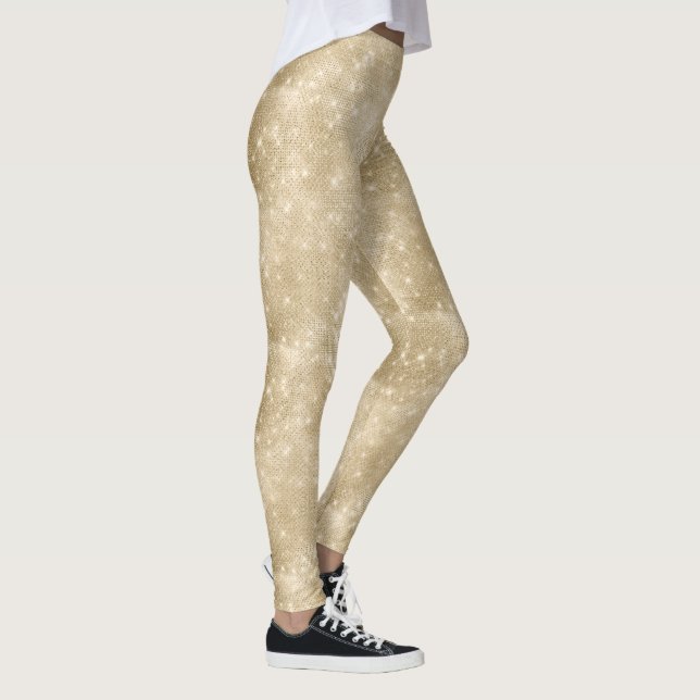 Leggings Parties scintillant et Motif brillant Gold ID671 (Droite)