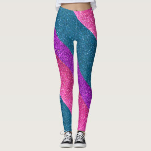 Leggings Parties scintillant Gay pride du drapeau bisexuel 