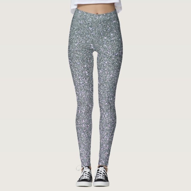 Leggings Parties scintillant Grey tendance (Devant)