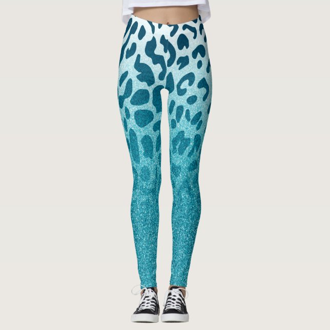 Leggings Parties scintillant Leopard (Devant)