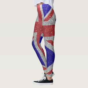 Leggings Parties scintillant Londres Drapeau de la Grande-B