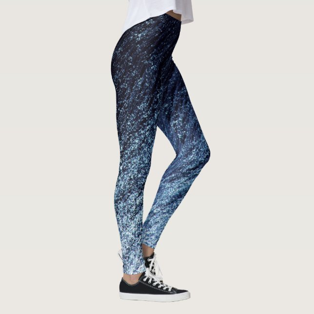 Leggings Parties scintillant Ombre bleu marine à Cerulean,  (Droite)