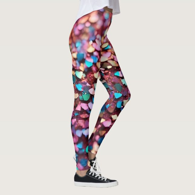 Leggings Parties scintillant Opal Collection holographique  (Droite)