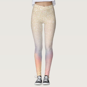 Leggings Parties scintillant Or Chic Iridescente Holographi