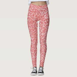 Leggings Parties scintillant or rose moderne