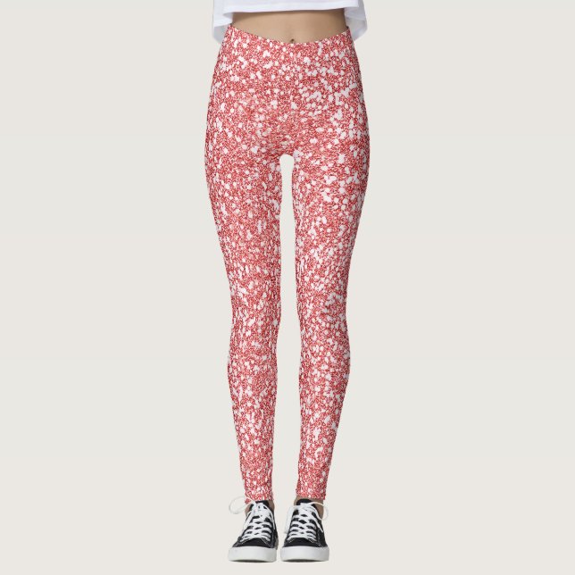 Leggings Parties scintillant or rose moderne (Devant)