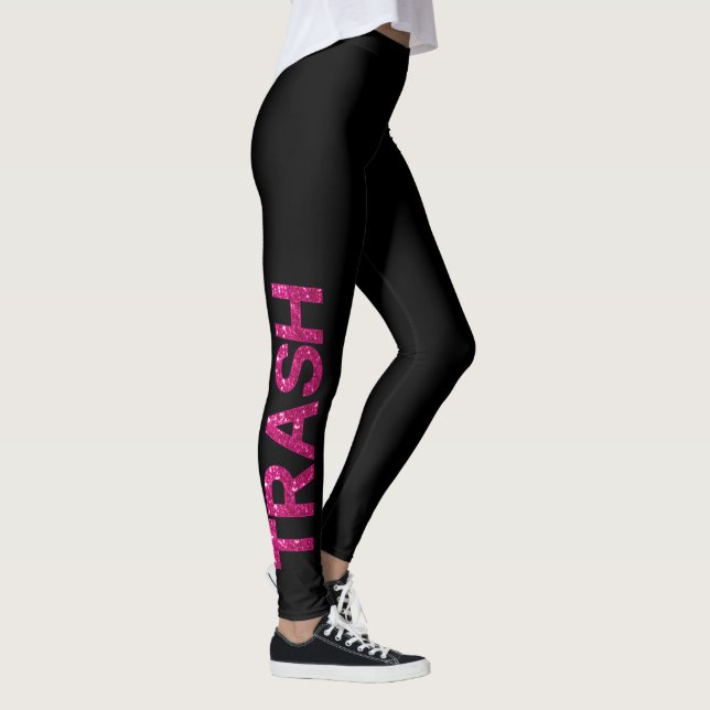 Leggings Parties scintillant rose-chaud (Droite)