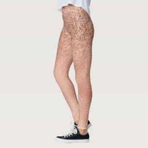 Leggings Parties scintillant rose dorée Sparkle Ombre Foil 