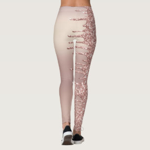 Leggings Parties scintillant rose Gold Blush - Ajouter du t