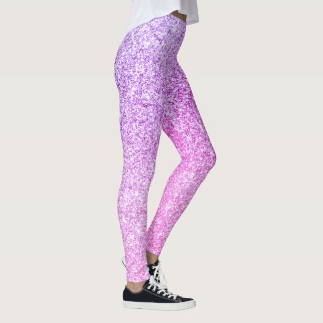 Leggings Parties scintillant rose moderne étincelles Cadeau (Droite)