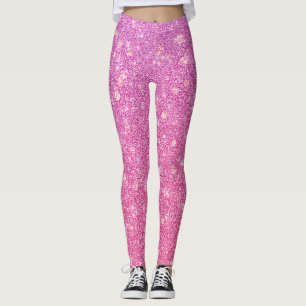 Leggings Parties scintillant rose vierge moderne étincelles