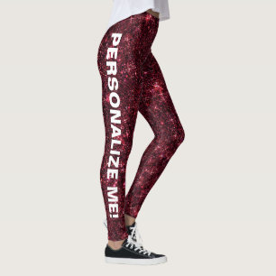Leggings Parties scintillant rouge fuseau Crimson  REJETS D
