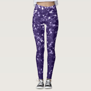 Leggings Parties scintillant violet foncé ultra violet scin