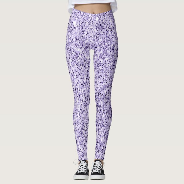 Leggings Parties scintillant violette ultra violette (Devant)