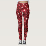 Leggings Parties scintillantes rouges de Faux<br><div class="desc">Grandes parties scintillantes rouges fascinantes de faux.
NOTEZ SVP :  Ce sont les graphiques imprimés par appartement - aucunes pièces augmentées.</div>