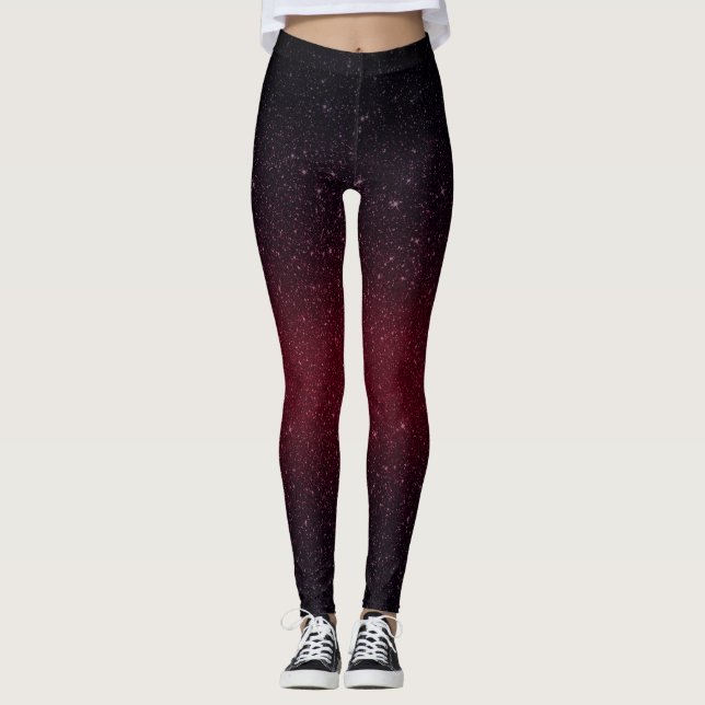 Leggings Parties scintillantes rouges modernes de Faux de (Devant)