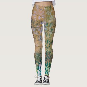 Leggings Partition Peinte En Coussin Whimsical