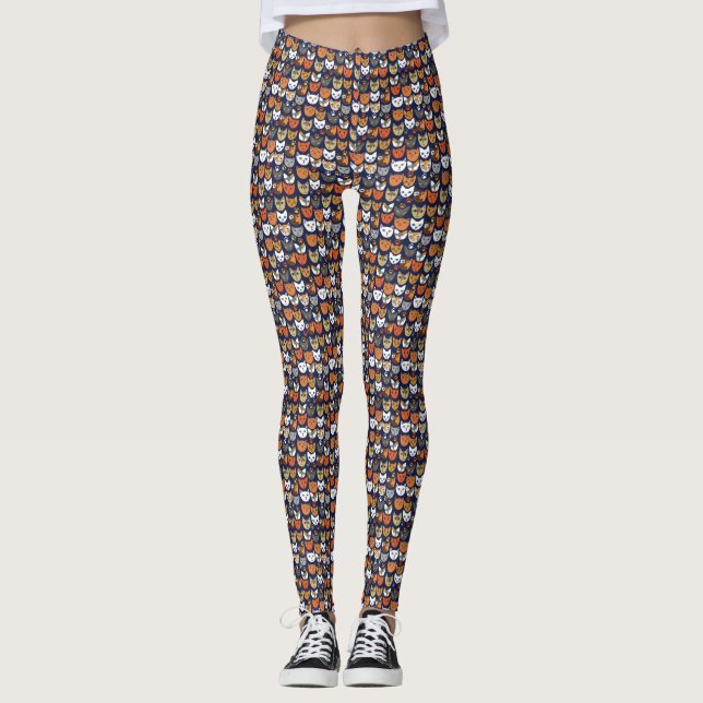Leggings Partout des Chats Personne Chat (Devant)