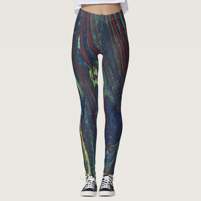 Leggings Passion Mad 1 Grandes bandes Sauvages Légendes Abs (Devant)