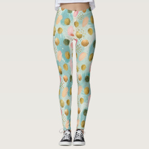 Leggings Pastel Confetti Parties scintillant Motif Abstrait