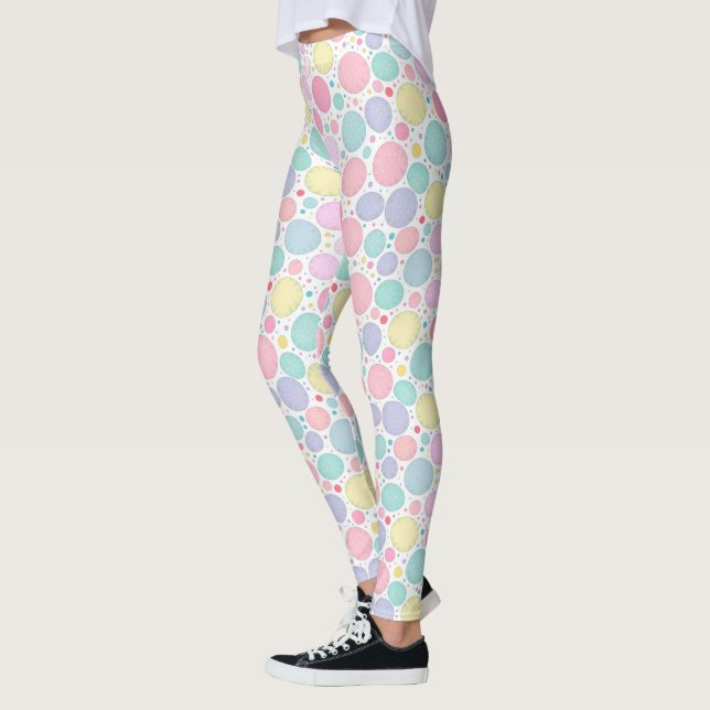Leggings Pastel Dots Un-Perfect Pattern (Gauche)